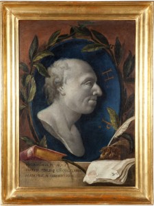 Giovanni Benini, Ritratto di Girolamo Pompei, olio su tela, cm 85×63.