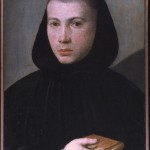 Giovanni Francesco Caroto, Ritratto di giovane monaco benedettino, olio su tela, cm 43×33.